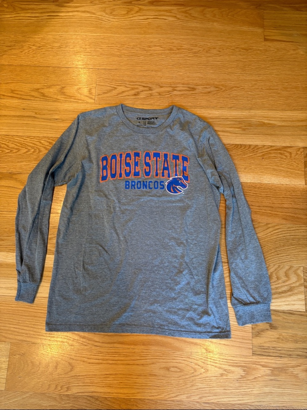 Boise State Broncos Long Sleeve Tee - Gray